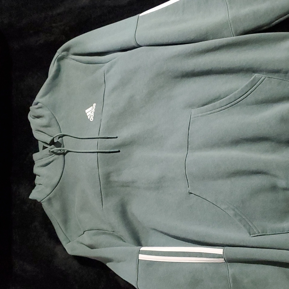 Womens sage green, like new adidas hooded sweatshirt.